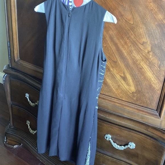 Apricot Black flapper style dress, sz UK 12 (41) or Europe sz medium. - Picture 4 of 8